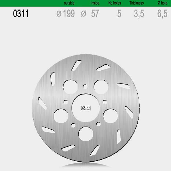 Bremsscheibe NG311 passend für Rieju