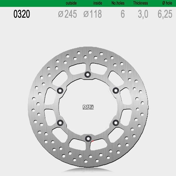 Bremsscheibe NG320 passend für Yamaha