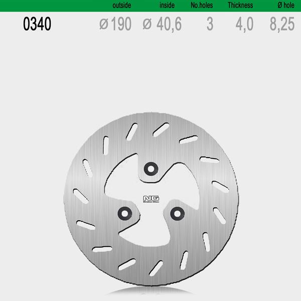 Bremsscheibe NG340 passend für PGO