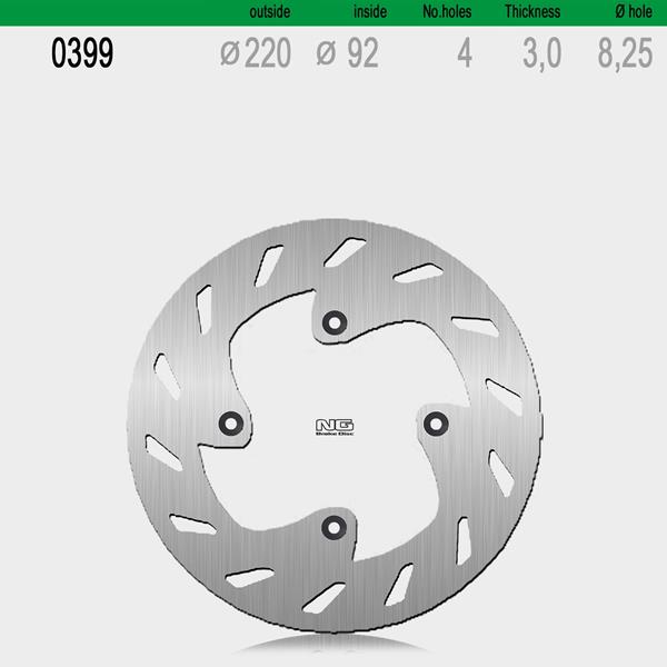 Bremsscheibe NG399 passend für Yamaha