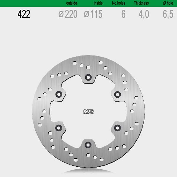 Bremsscheibe NG422 passend für Yamaha