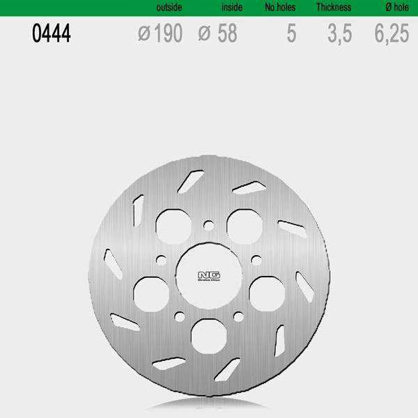 Bremsscheibe NG444 passend für Derbi