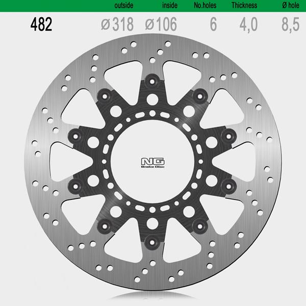 Bremsscheibe NG482 passend für Honda