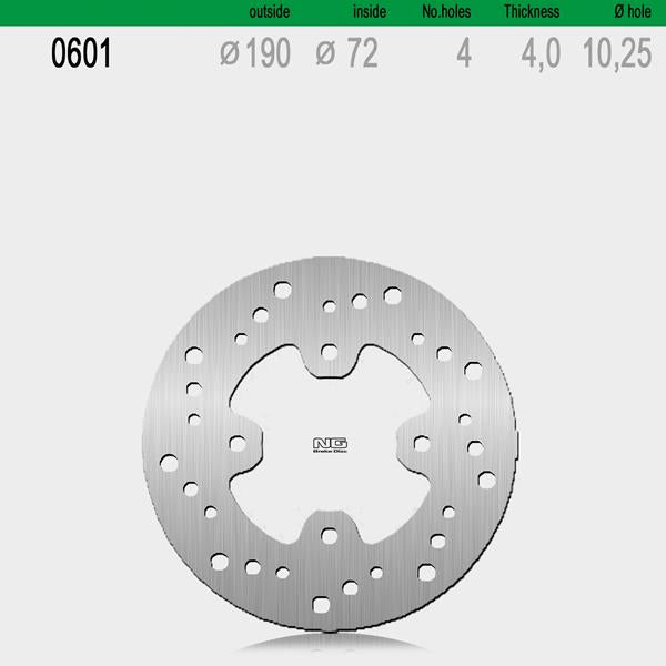 Bremsscheibe NG601 passend für Honda