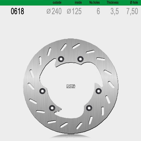Bremsscheibe NG618 passend für Derbi