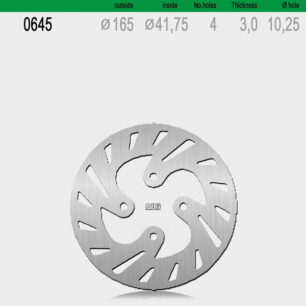 Bremsscheibe NG645 passend für Beta