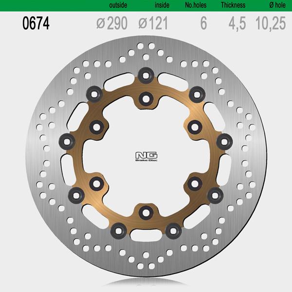 Bremsscheibe NG674 passend für Suzuki