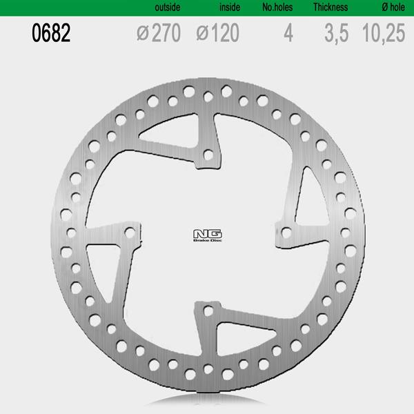 Bremsscheibe NG682 passend für Sherco