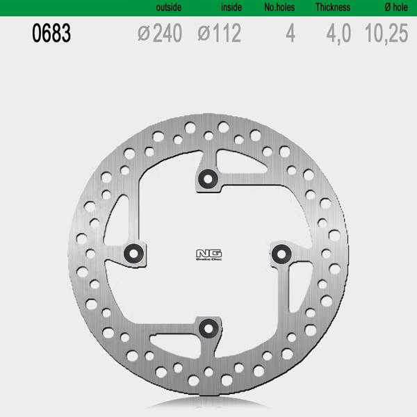Bremsscheibe NG683 passend für Sherco