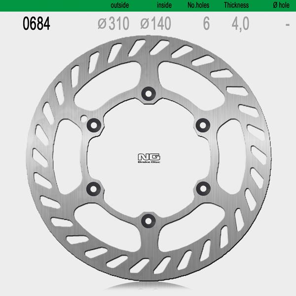 Bremsscheibe NG684 passend für Beta