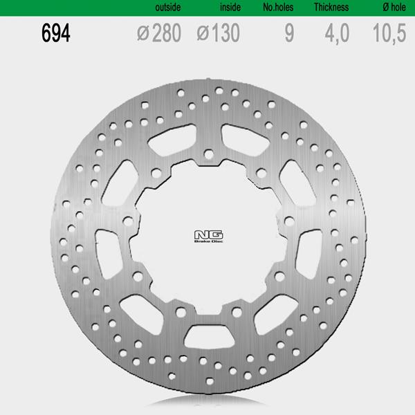 Bremsscheibe NG694 passend für Kawasaki