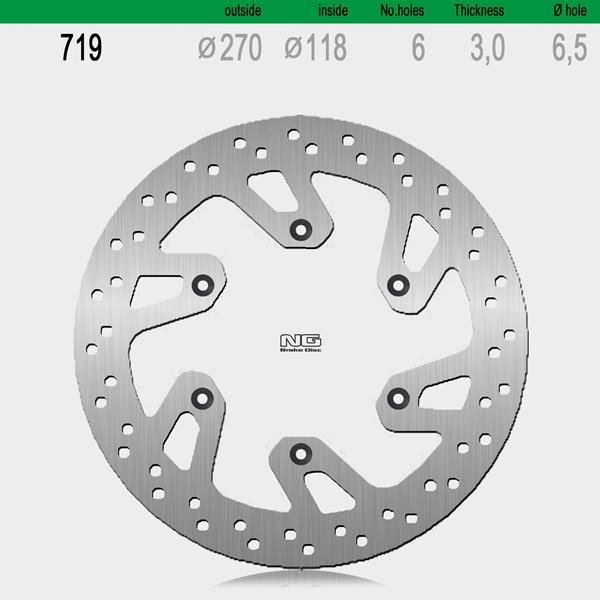 Bremsscheibe NG719 passend für Suzuki und Yamaha
