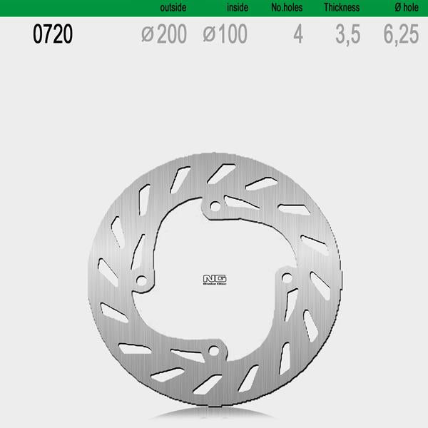Bremsscheibe NG0720 passend für Beta