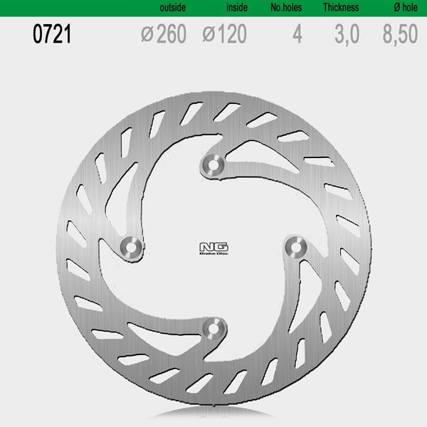 Bremsscheibe NG721 passend für Beta