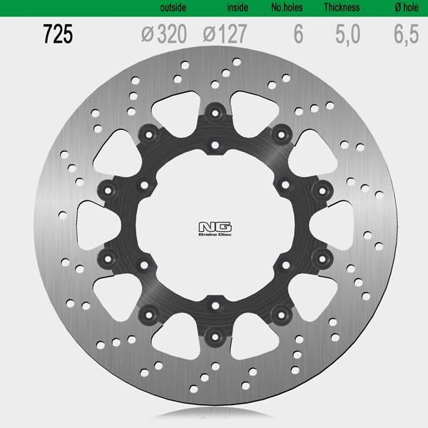 Bremsscheibe NG725 passend für Husaberg, Husqvarna und KTM