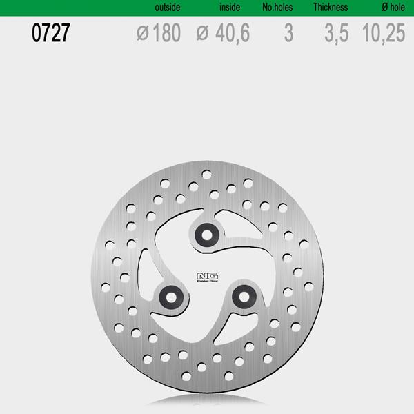 Bremsscheibe NG727 passend für Ohvale
