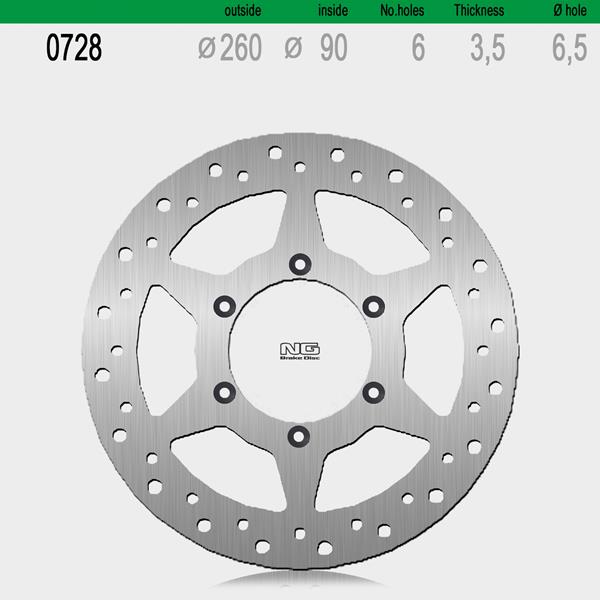 Bremsscheibe NG728 passend für Beta und Motorhispania