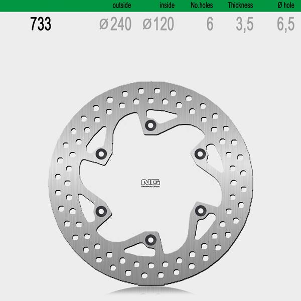 Bremsscheibe NG733 passend für Husqvarna