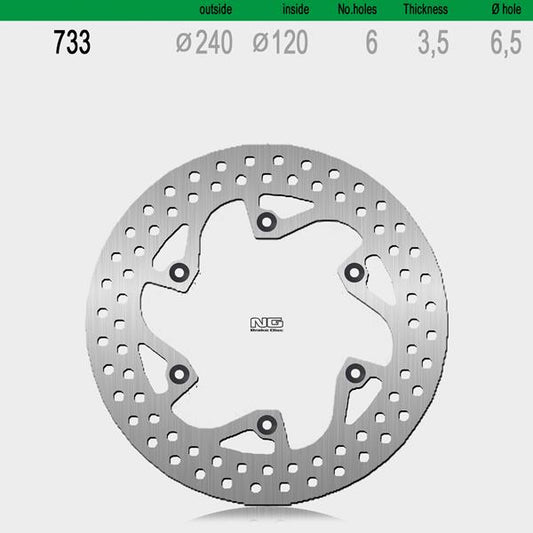 Bremsscheibe NG733 passend für Husqvarna