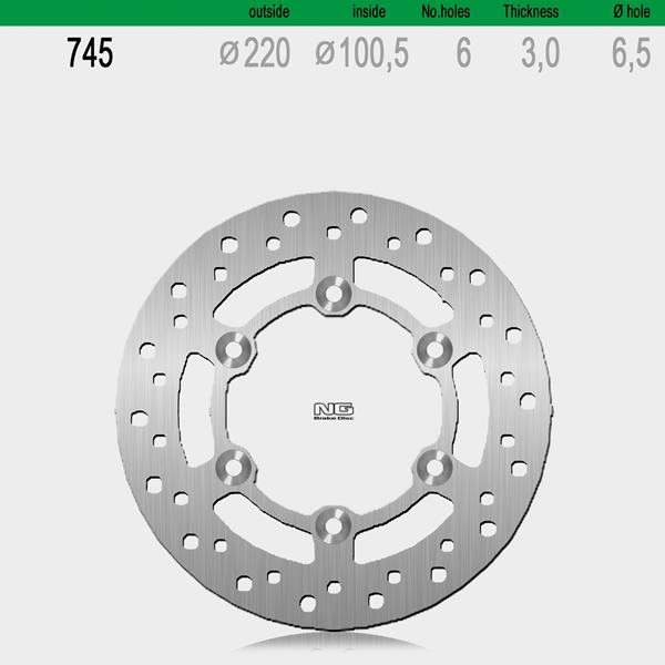Bremsscheibe NG745 passend für Yamaha