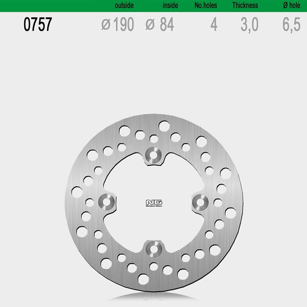Bremsscheibe NG757 passend für Yamaha