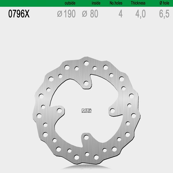 Bremsscheibe NG796X passend für Honda