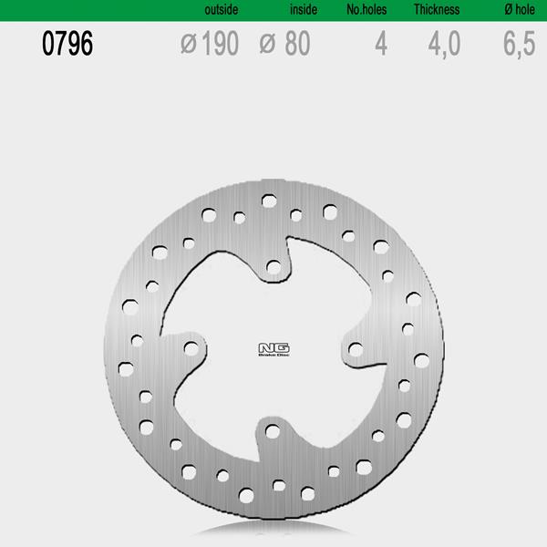 Bremsscheibe NG796 passend für Honda