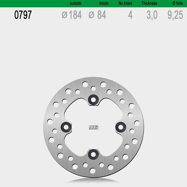 Bremsscheibe NG797 passend für Kawasaki und Yamaha