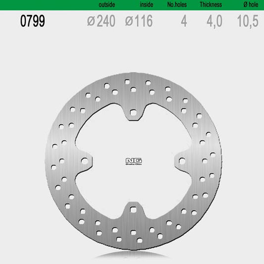 Bremsscheibe NG799 passend für Kawasaki und Suzuki