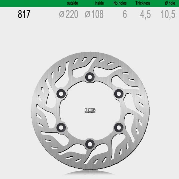 Bremsscheibe NG817 passend für GasGas