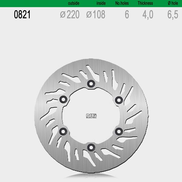 Bremsscheibe NG821 passend für GasGas