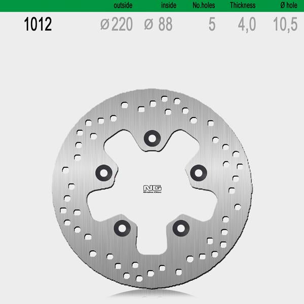 Bremsscheibe NG1012 passend für Kymco
