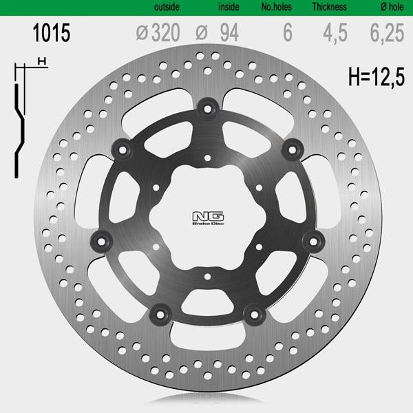 Bremsscheibe NG1015 passend für Honda