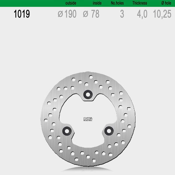 Bremsscheibe NG1019 passend für Suzuki