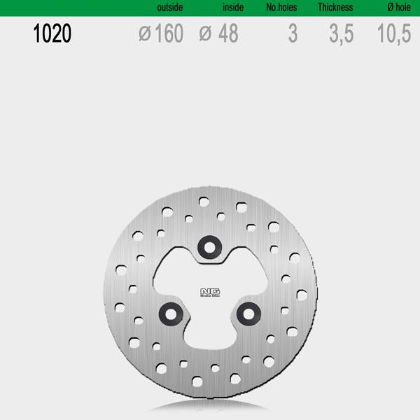 Bremsscheibe NG1020 passend für Suzuki