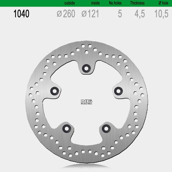 Bremsscheibe NG1040 passend für Suzuki