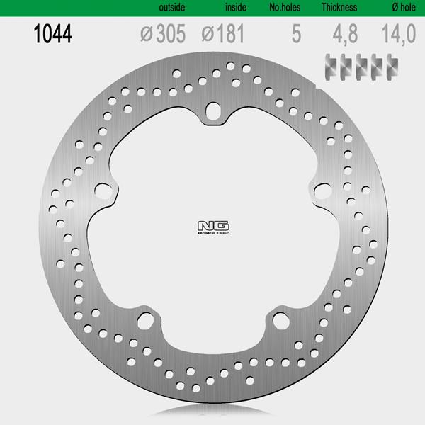 Bremsscheibe NG1044 passend für BMW