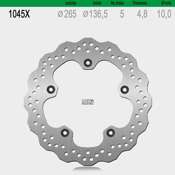 Bremsscheibe NG1045X passend für BMW