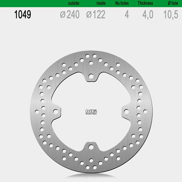 Bremsscheibe NG1049 passend für Suzuki