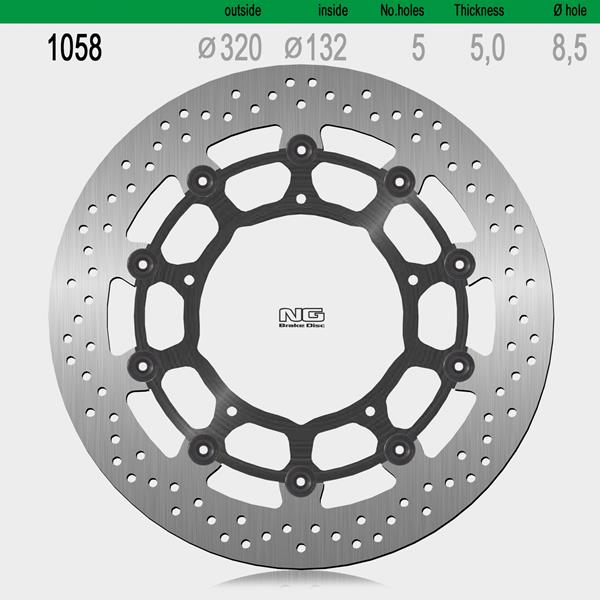 Bremsscheibe NG1058 passend für Yamaha