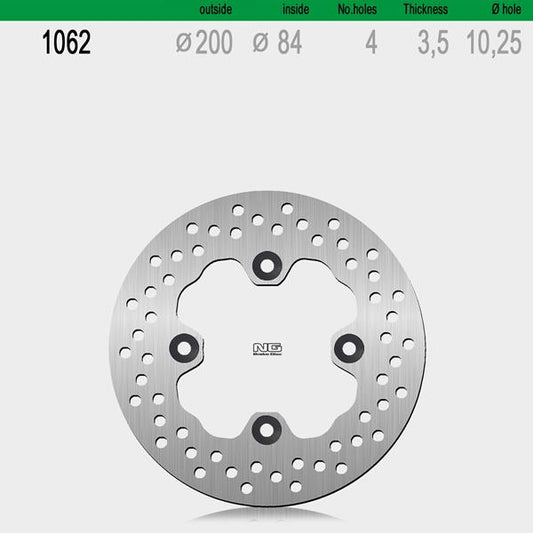 Bremsscheibe NG1062 passend für Kawasaki