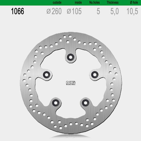 Bremsscheibe NG1066 passend für Kymco