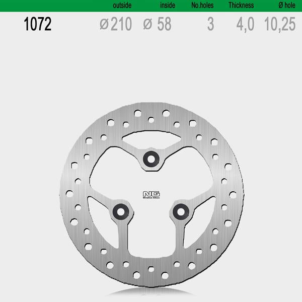 Bremsscheibe NG1072 passend für Kymco