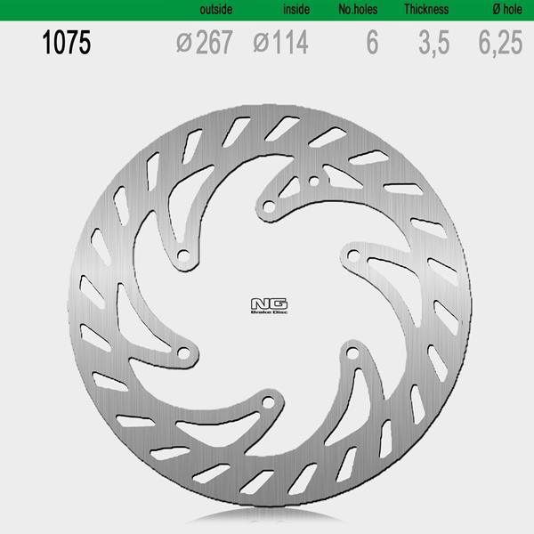 Bremsscheibe NG1075 passend für Beeline und CPI