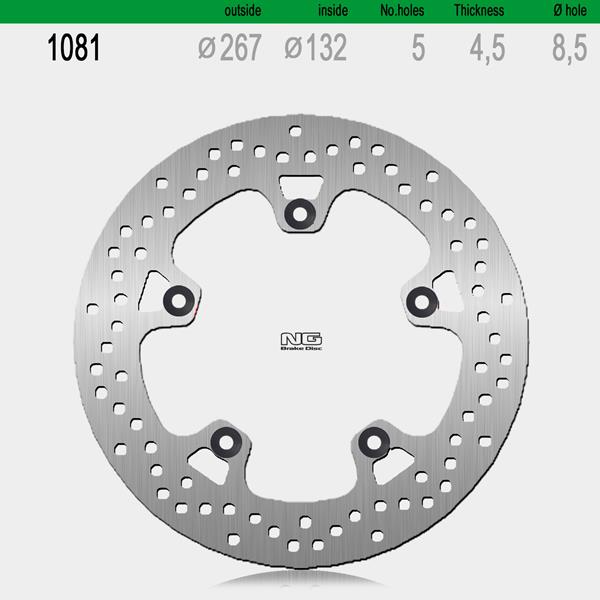 Bremsscheibe NG1081 passend für Yamaha