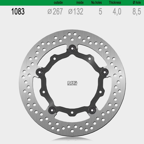 Bremsscheibe NG1083 passend für Yamaha