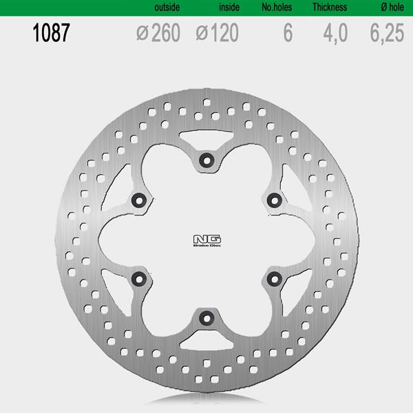 Bremsscheibe NG1087 passend für Beta und Malaguti