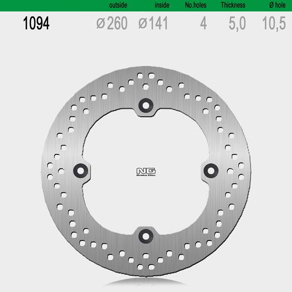 Bremsscheibe NG1094 passend für Kawasaki und Suzuki