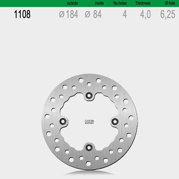 Bremsscheibe NG1108 passend für Kawasaki