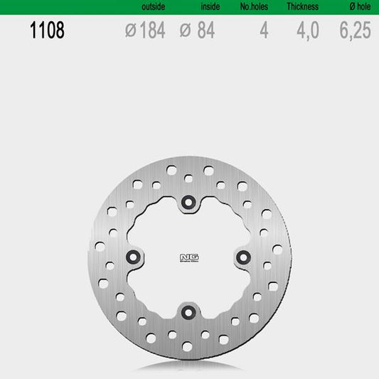 Bremsscheibe NG1108 passend für Kawasaki